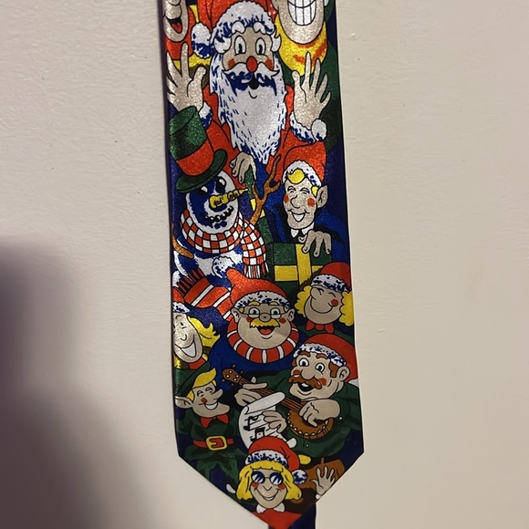 Christmas Men's Tie 100% Christmas office party - Picture 5 of 5